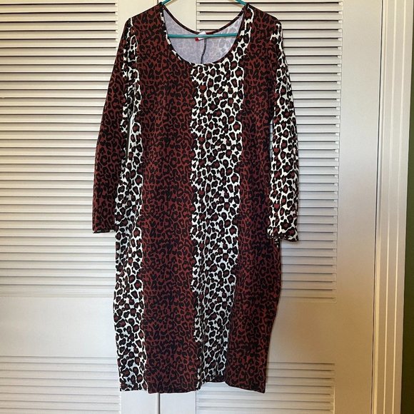 Deadly Dames Leopard Hotrod Honey Dress XL - Picture 2 of 5